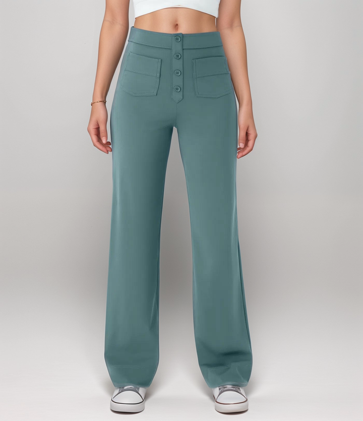 Elsa | Pantalon élastique taille haute