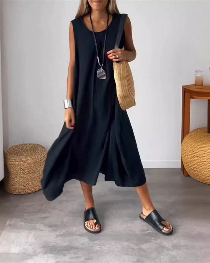 BLOME – ROBE BOHO SANS MANCHES MIDI
