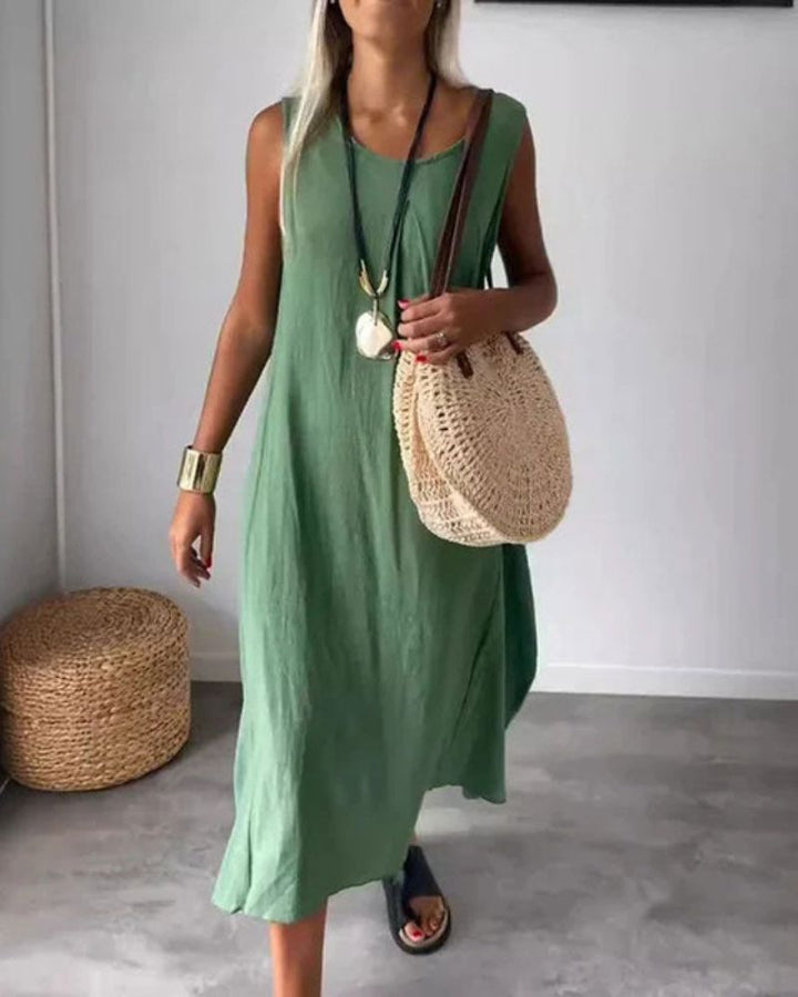BLOME – ROBE BOHO SANS MANCHES MIDI