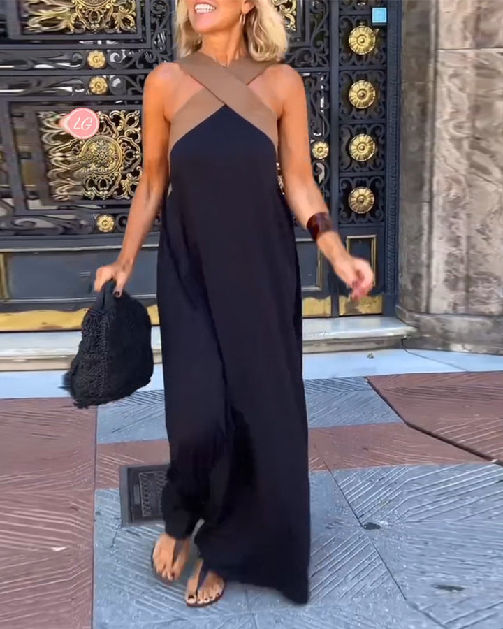 SIENNA | Robe Élégante avec Dos Nu et Col Croisé à la Mode