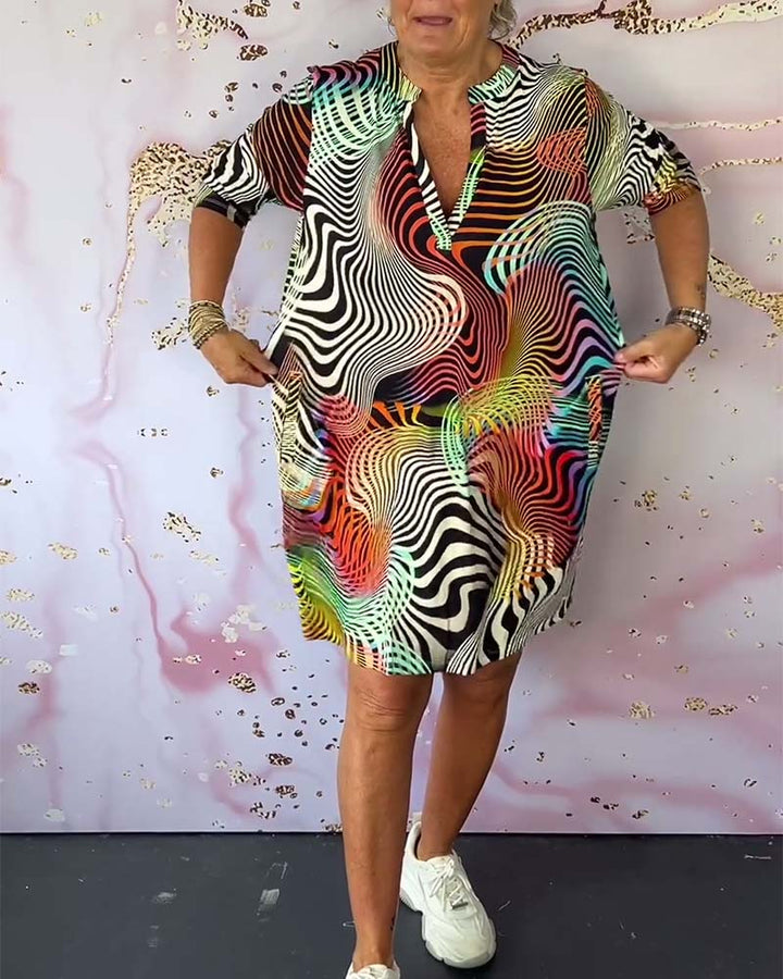 Maëlle | Robe Moderne à Col V au Style Intemporel