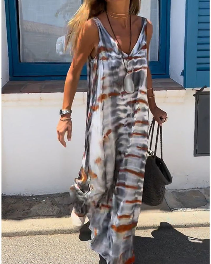 ÉLODIE | Robe d'été tie-dye sans manches