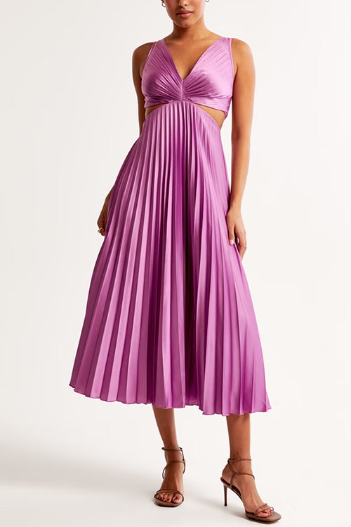 Elsa | Robe Maxi Plissée Élégante