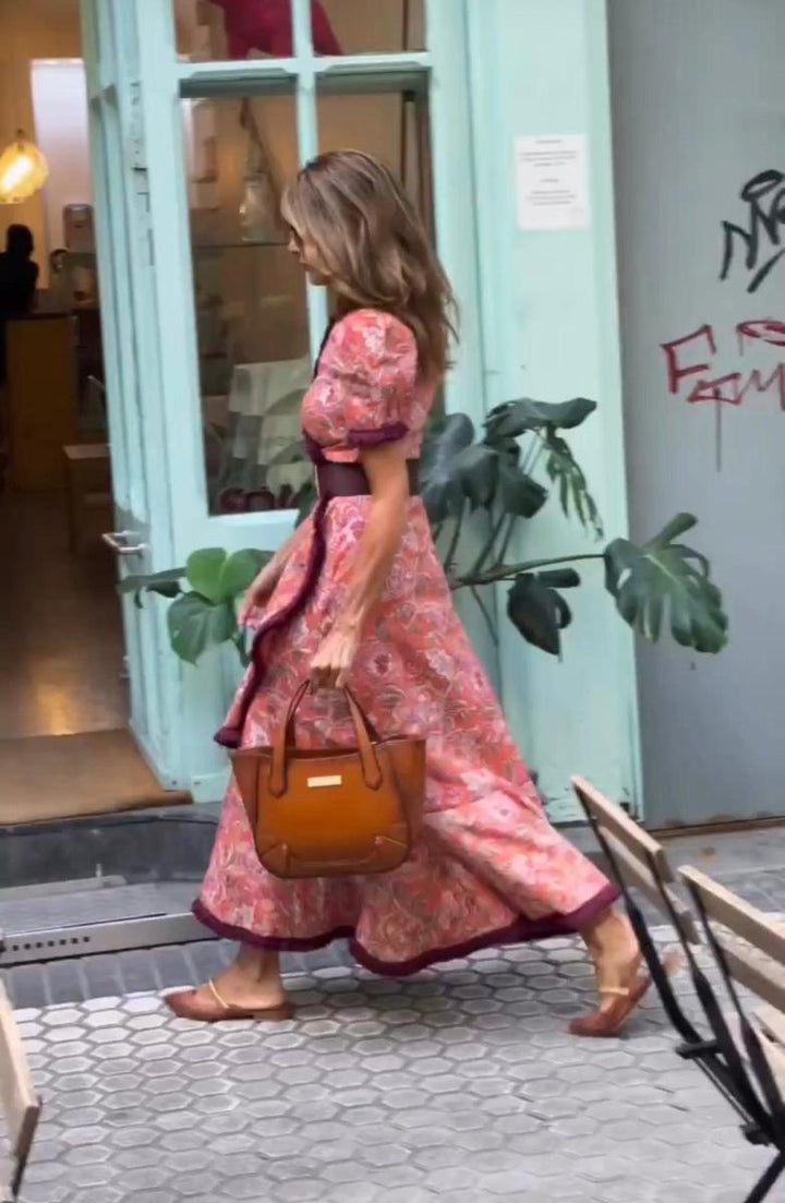 Tosia | Robe longue élégante avec des manches bouffantes