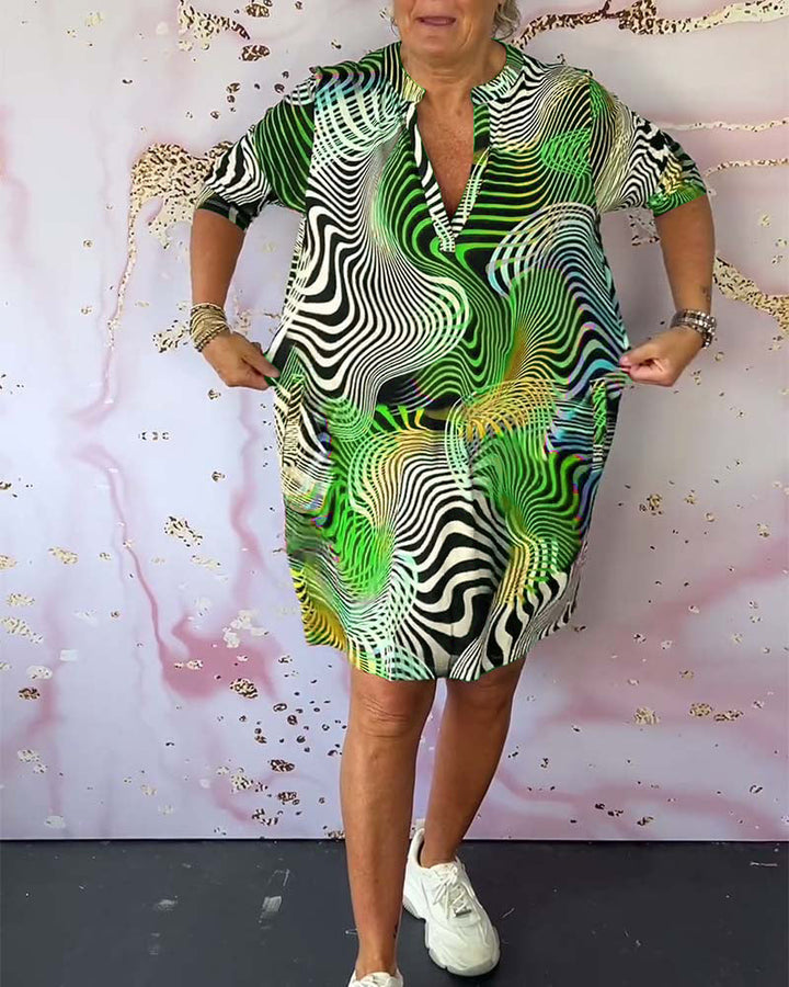 Maëlle | Robe Moderne à Col V au Style Intemporel