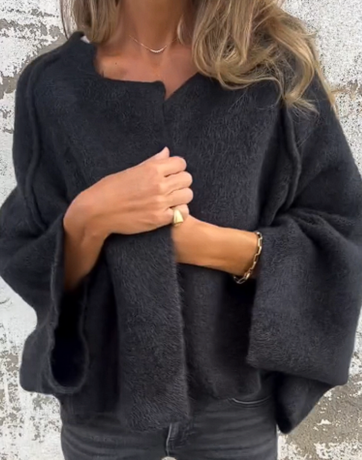 Hazel | Manteau en Maille de Luxe