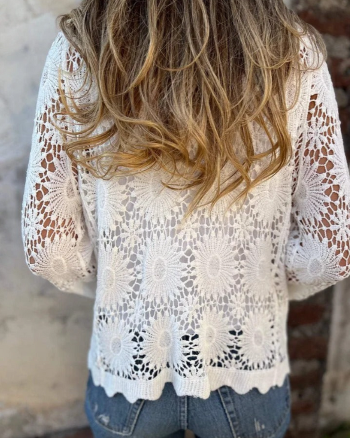 NALIE | Cardigan en Crochet avec Boutons