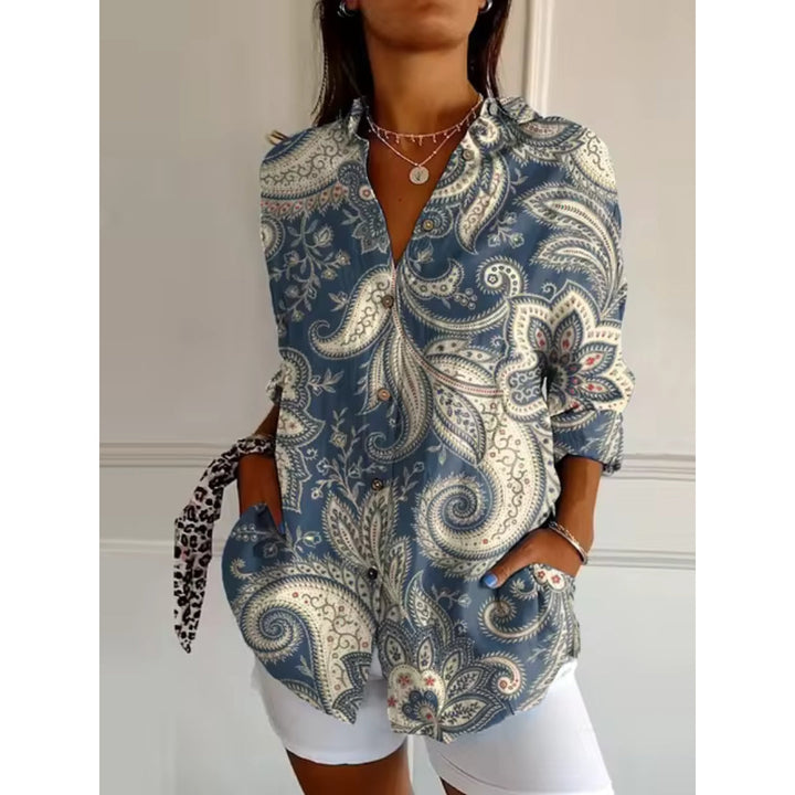 Nelly | Blouse Classique avec Imprimé Fleuri Élégant