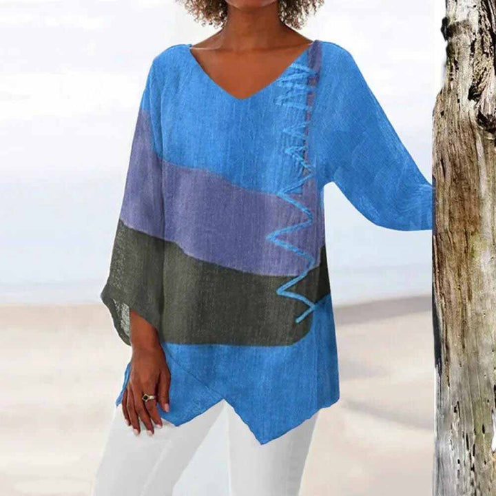 Élise™ | Chemise Élégante Tricolore