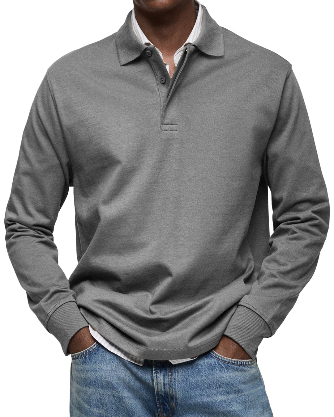 LÉON | Polo Casual à Manches Longues