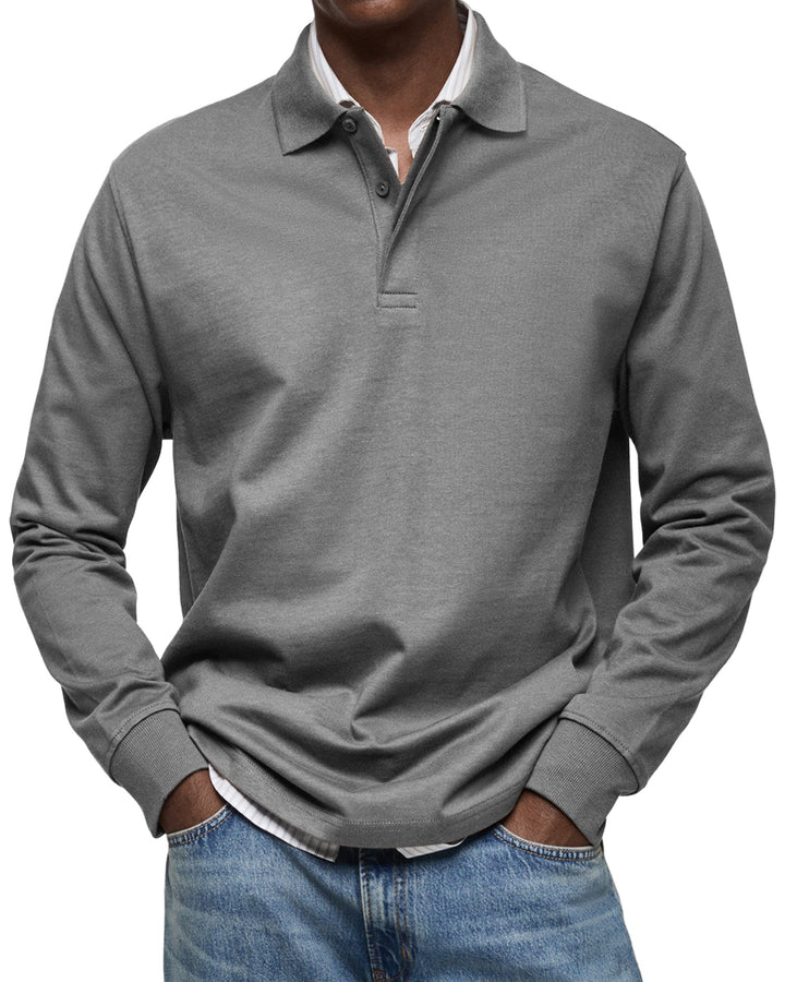 LÉON | Polo Casual à Manches Longues