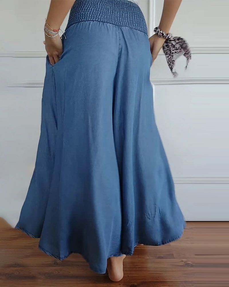 DANSA - PANTALON CONFORTABLE À TAILLE ÉLASTIQUE