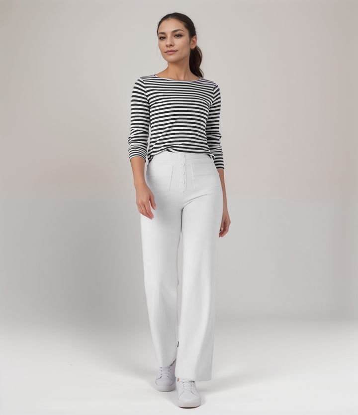 Elsa | Pantalon élastique taille haute