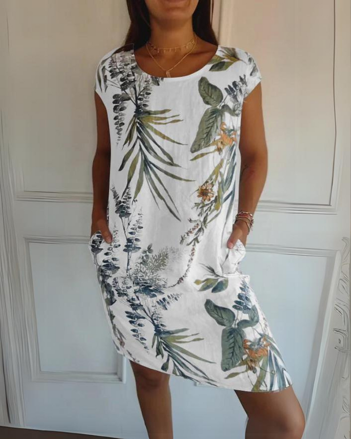 JOANA - ROBE IMPRIMÉE COL ROND