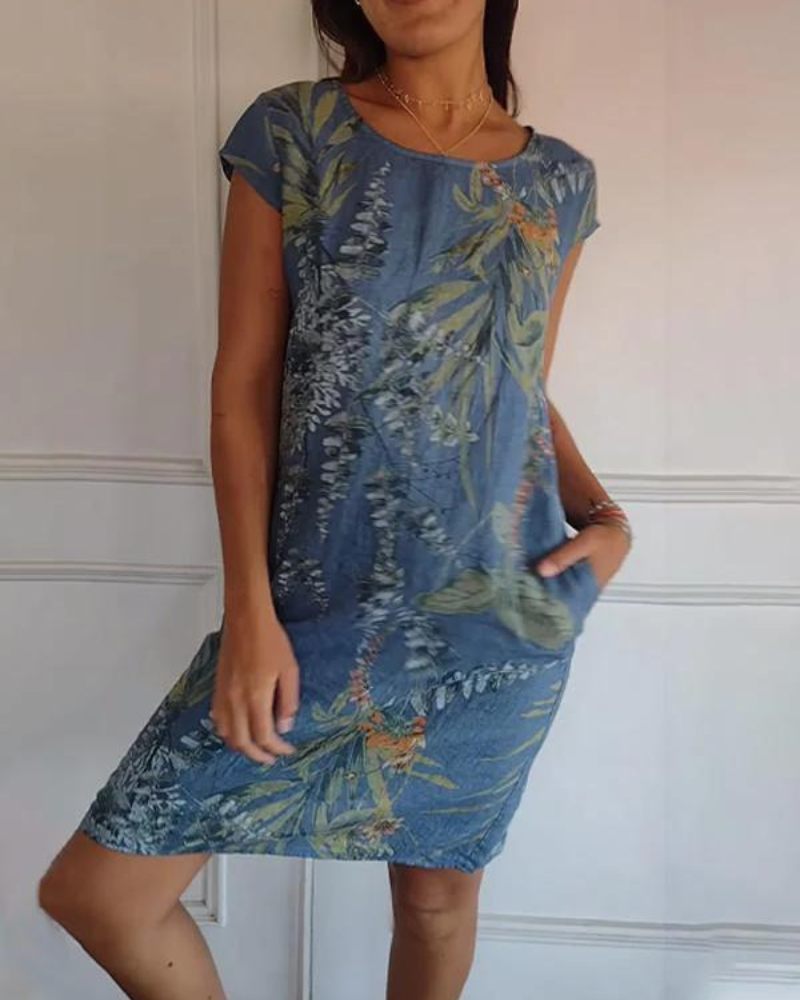 JOANA - ROBE IMPRIMÉE COL ROND