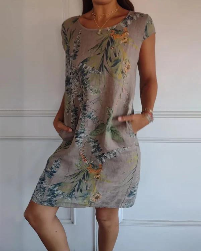 JOANA - ROBE IMPRIMÉE COL ROND