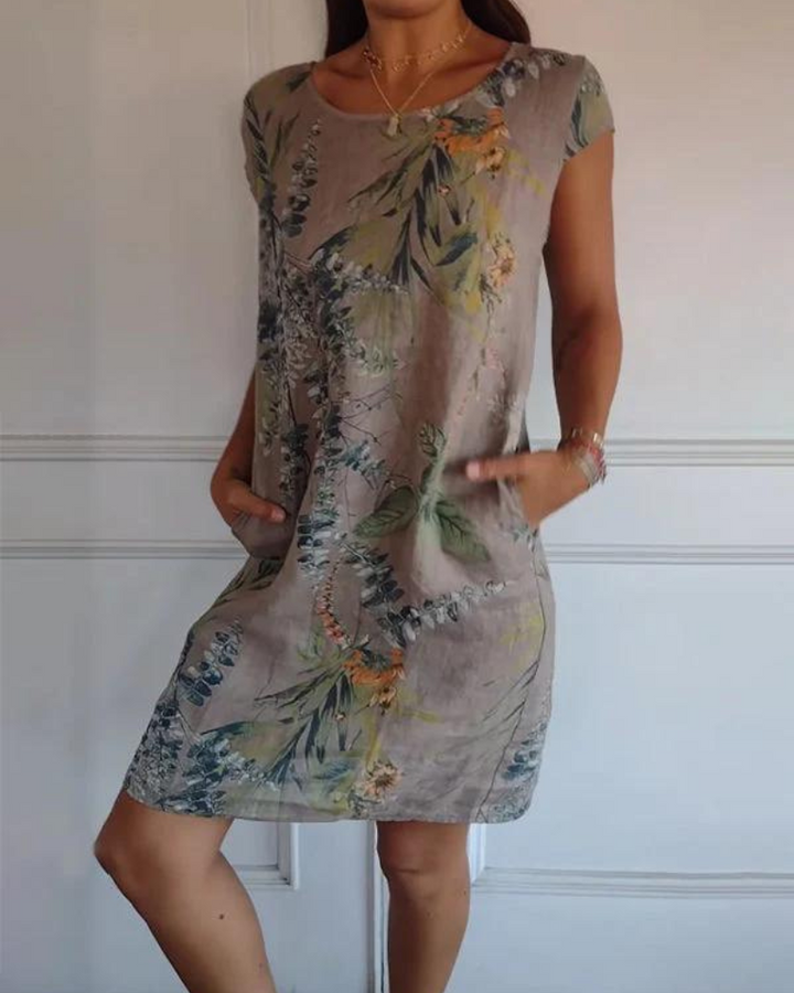 JOANA - ROBE IMPRIMÉE COL ROND