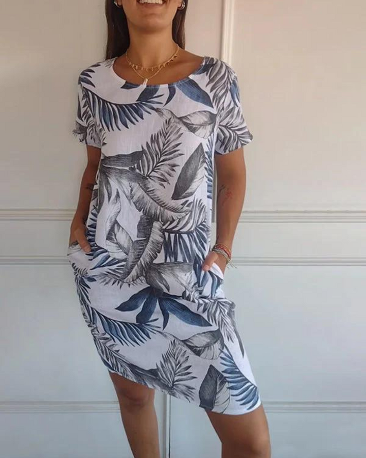 JOANA - ROBE IMPRIMÉE COL ROND