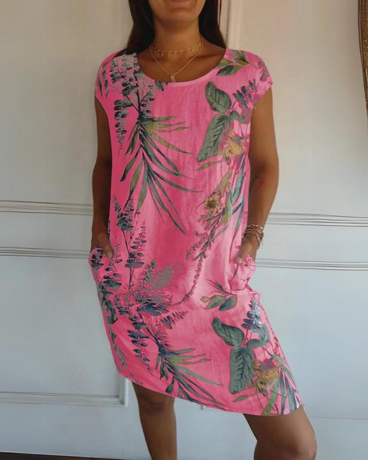 JOANA - ROBE IMPRIMÉE COL ROND