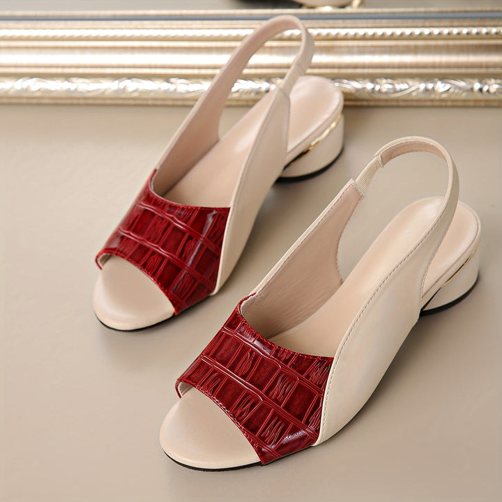 Orla™ Escarpins à Talon Slingback Bicolores