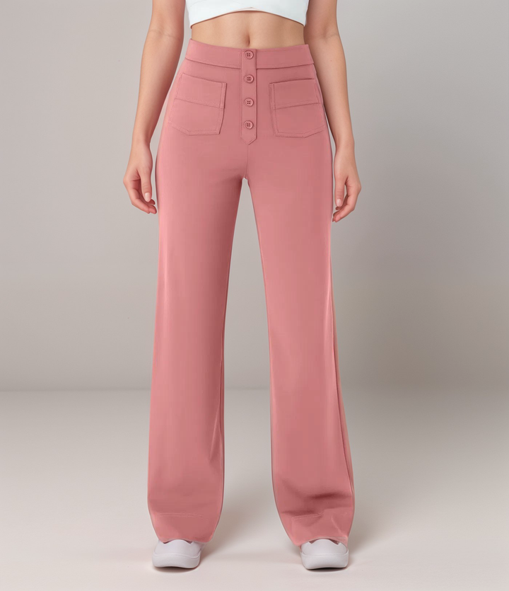 Elsa | Pantalon élastique taille haute