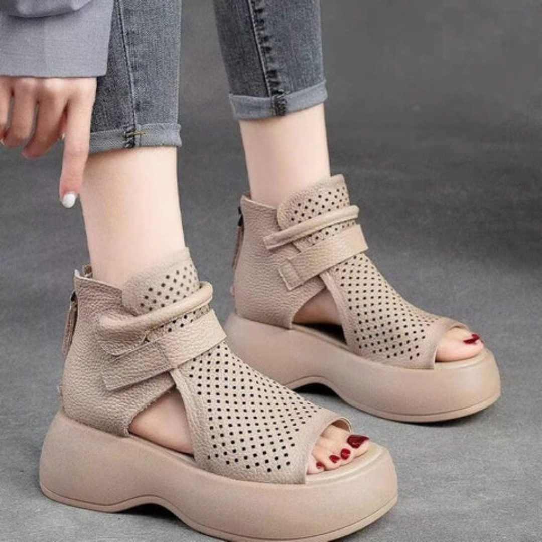 Mira - Sandales Orthopédiques Classiques en Cuir