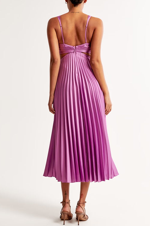 Elsa | Robe Maxi Plissée Élégante