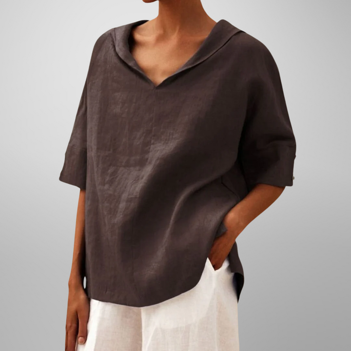 Mia | BLUSE EN COTON LARGES