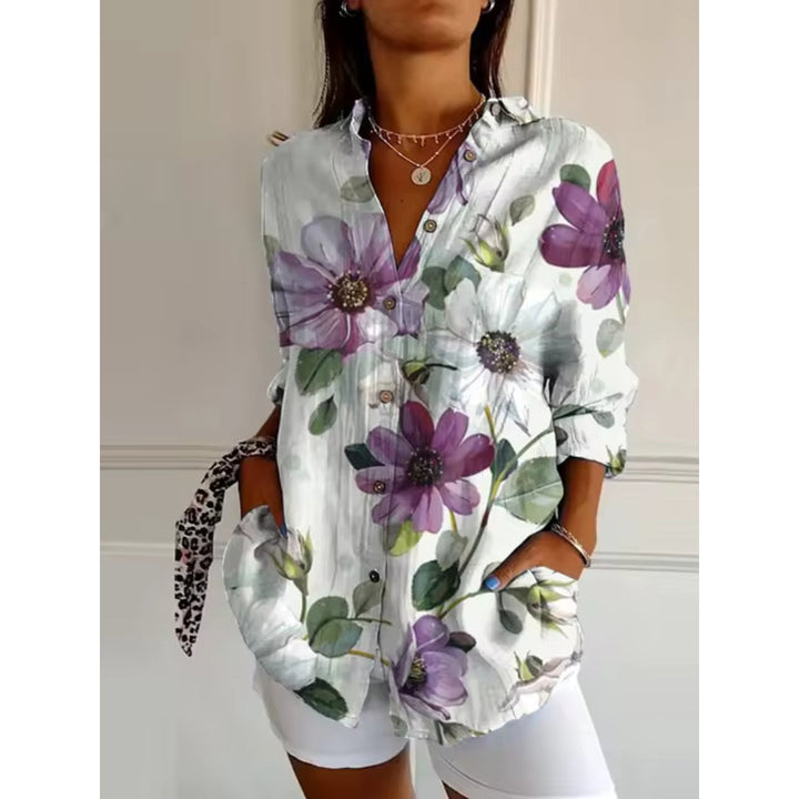 Nelly | Blouse Classique avec Imprimé Fleuri Élégant