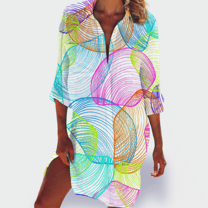 Brigitte | Robe d’été Colorée et Légère