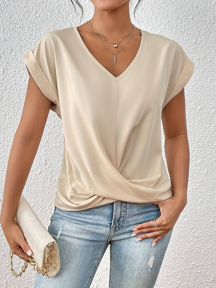 Éloïse™ | T-shirt Col Cœur Casual