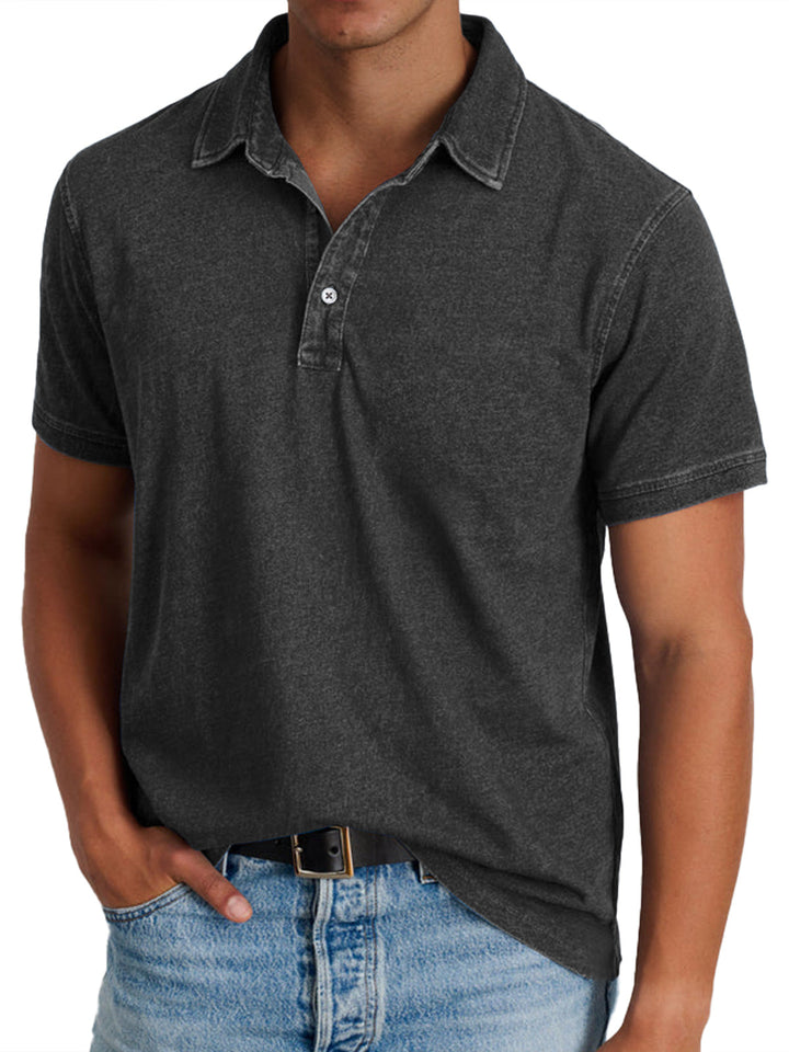 Henri | Polo pour Hommes avec Col Structuré