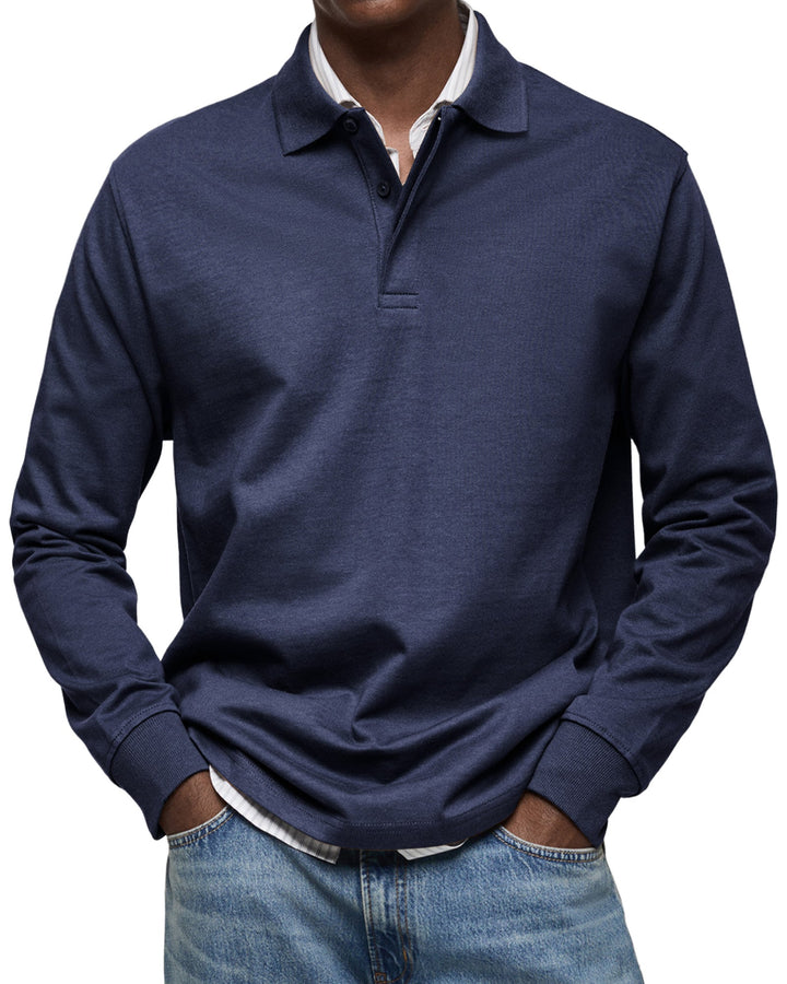 LÉON | Polo Casual à Manches Longues