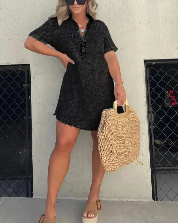 Vera | Robe Chemise en Denim