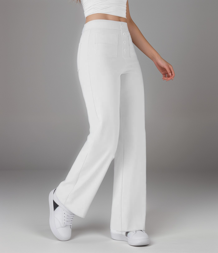 Elsa | Pantalon élastique taille haute