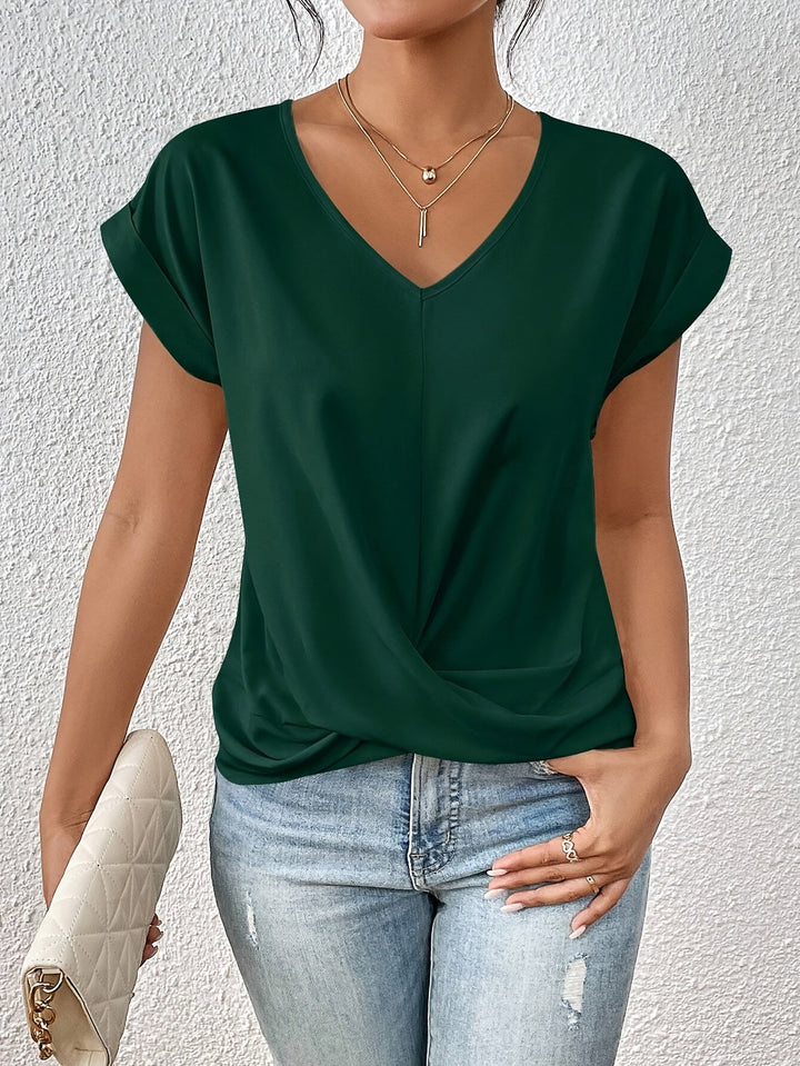 Éloïse™ | T-shirt Col Cœur Casual