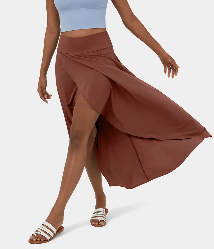 Natalia | Jupe Maxi Confortable Fendue