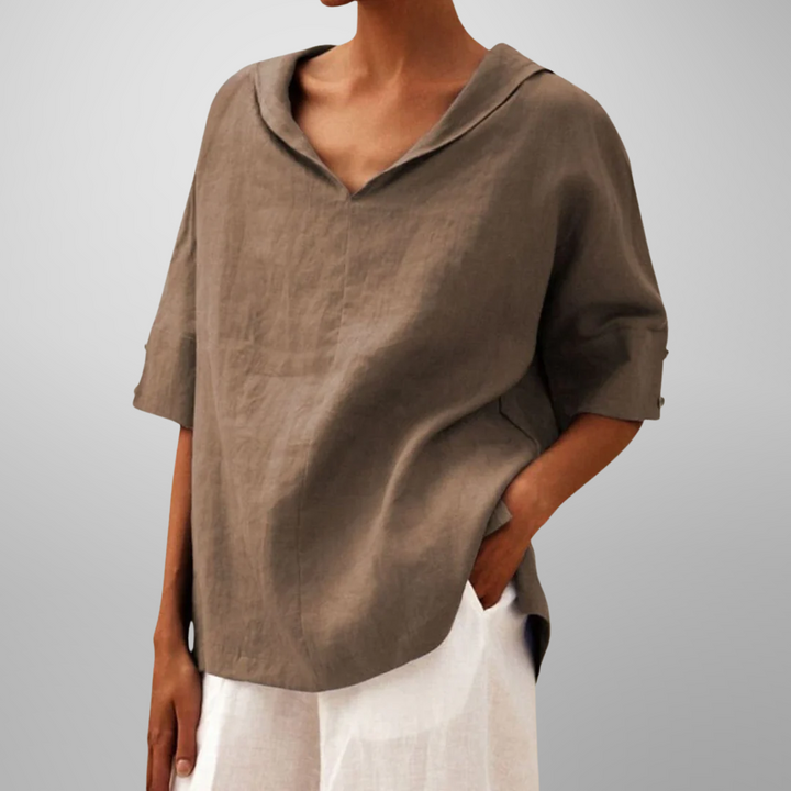 Mia | BLUSE EN COTON LARGES