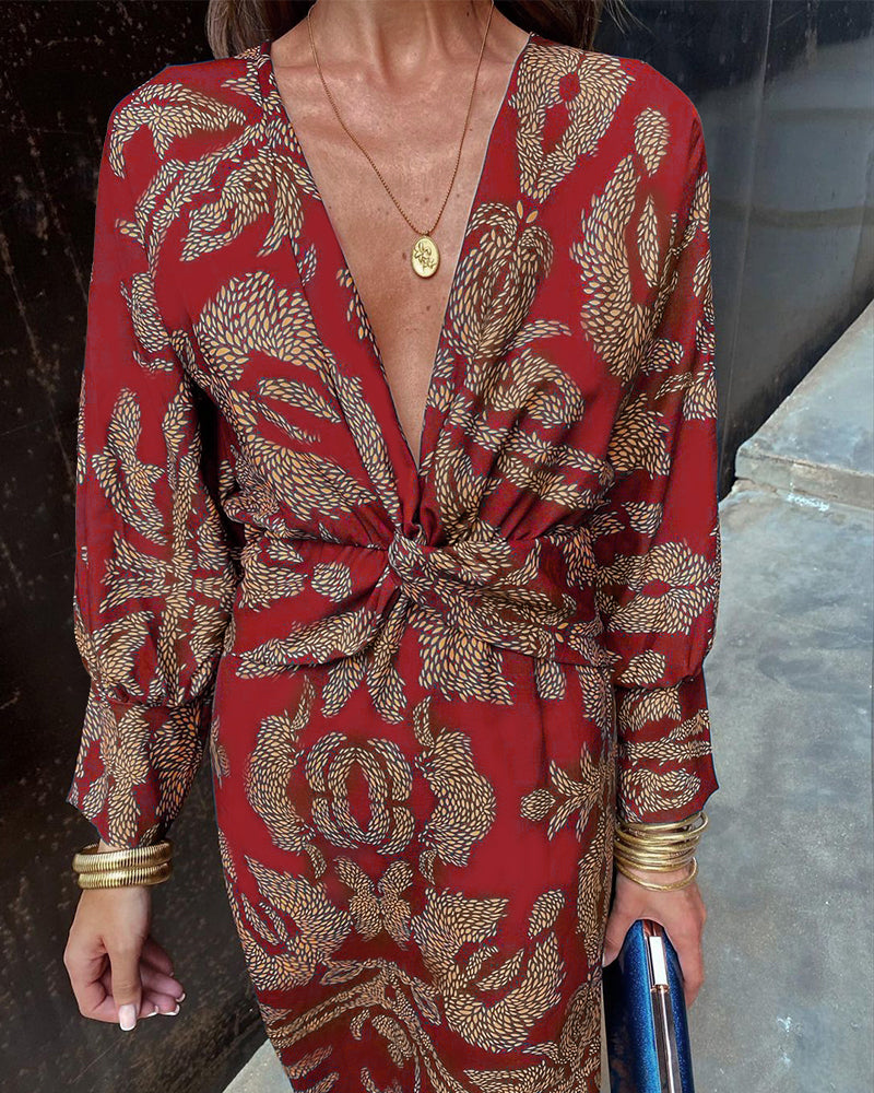 Leya | Robe Élégante Imprimée