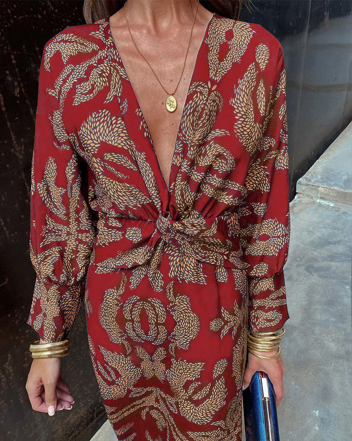 Leya | Robe Élégante Imprimée