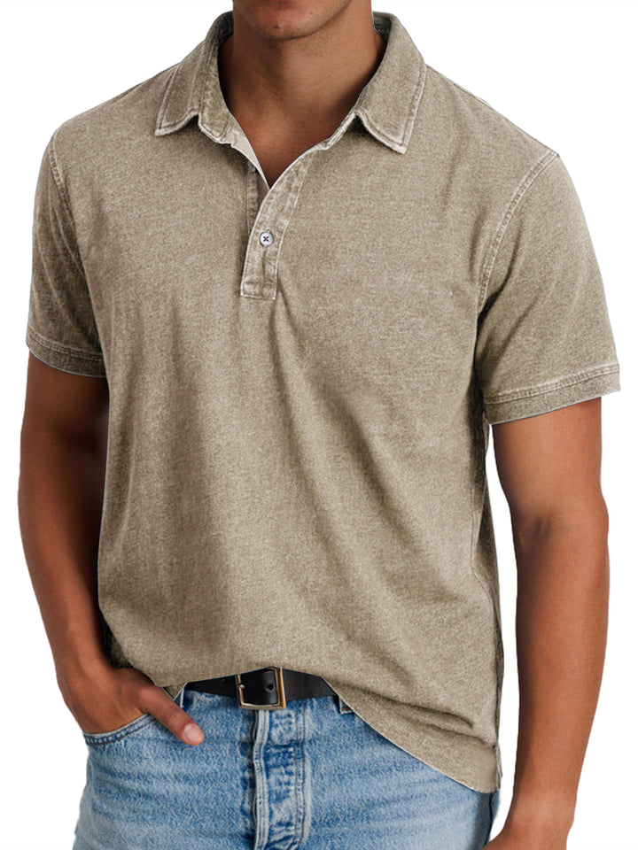 Henri | Polo pour Hommes avec Col Structuré