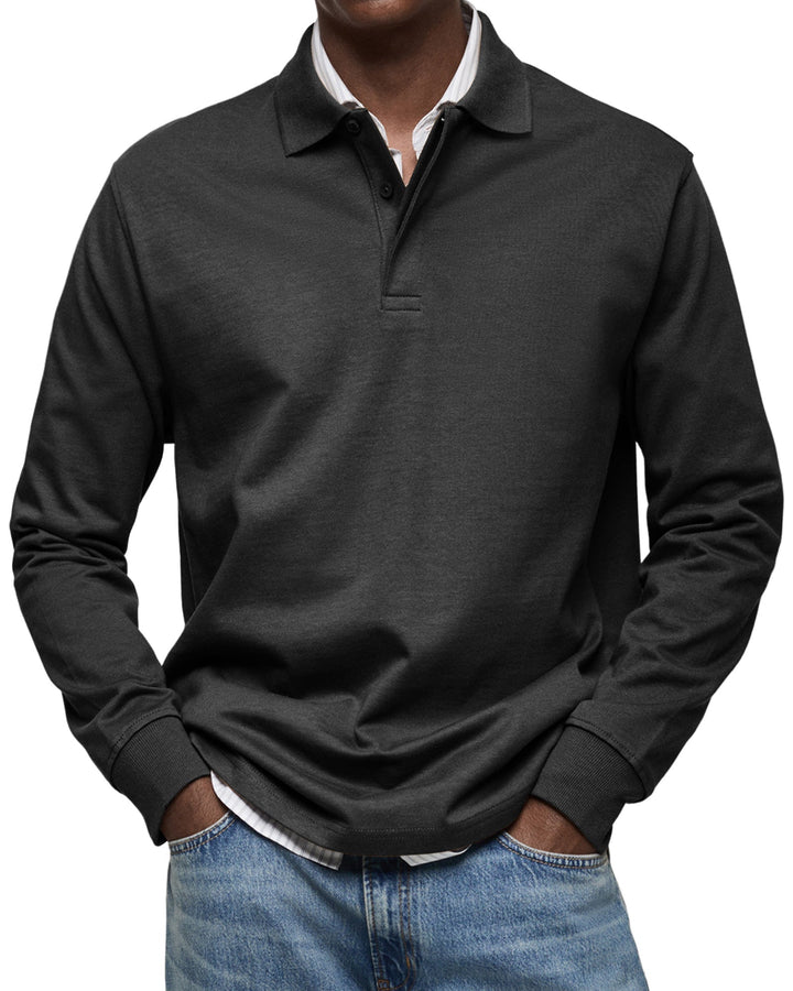 LÉON | Polo Casual à Manches Longues