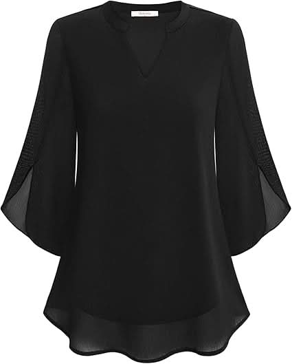 Marguerite™ | Blouse fluide avec effet superposé