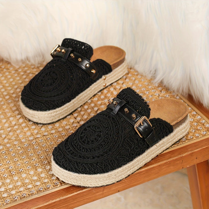 Solene™ Mules Crochets Boho