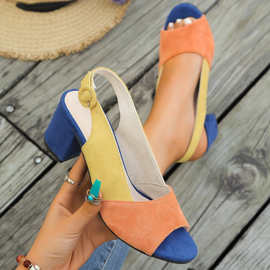 Zuri™ Talons Slingback Colorblock