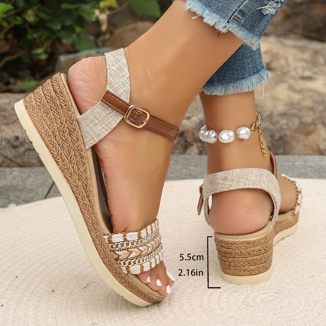 Sandales compensées tissées Amara™ Boho