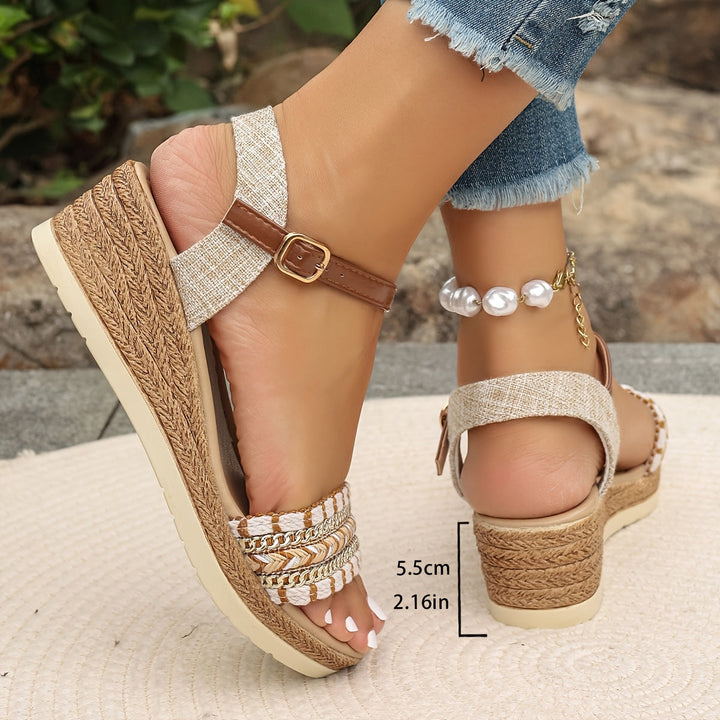Sandales compensées tissées Amara™ Boho