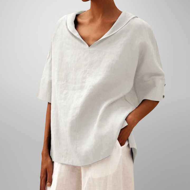 Mia | BLUSE EN COTON LARGES