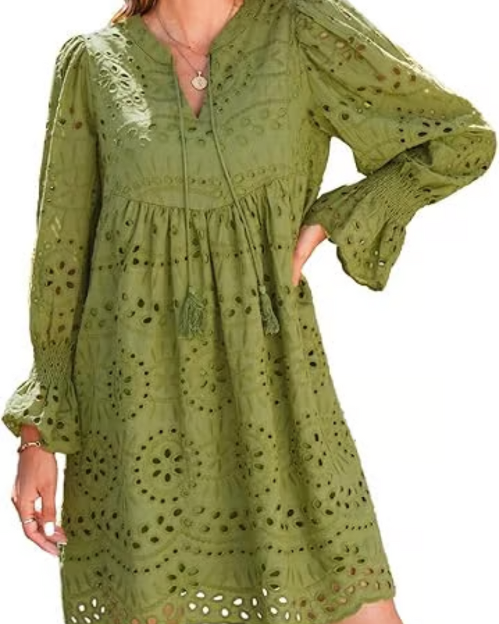 Liliane | Robe Courte en Dentelle à Charme Intemporel