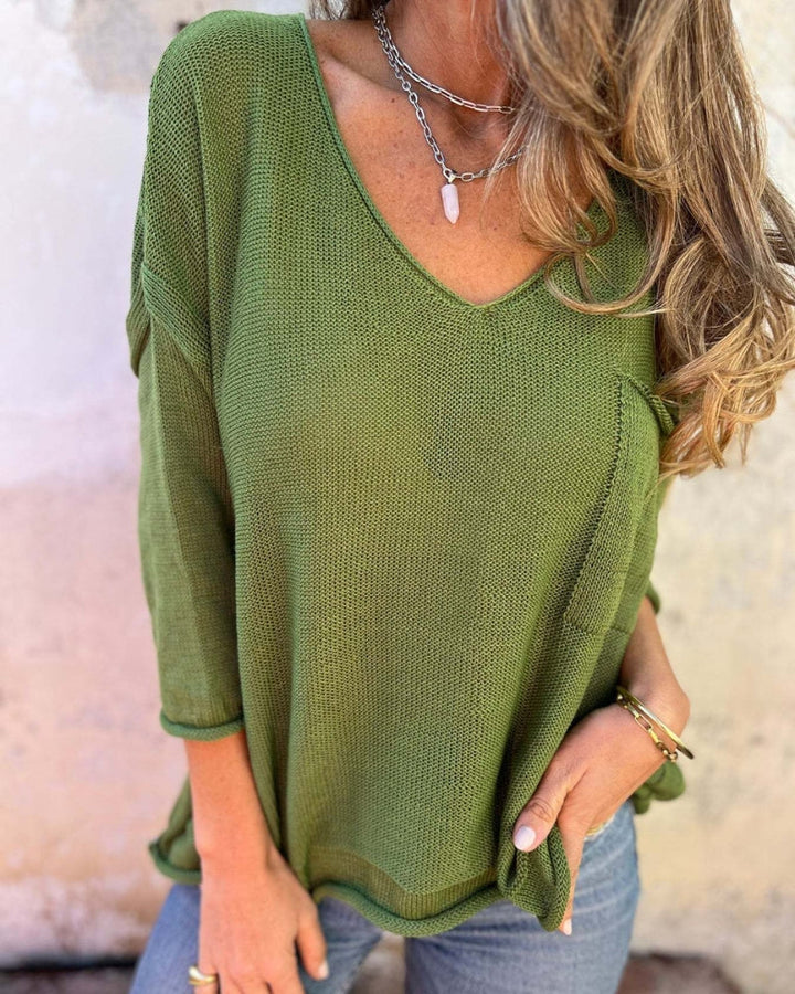 SEMBE - TOP EN MAILLE BOHO